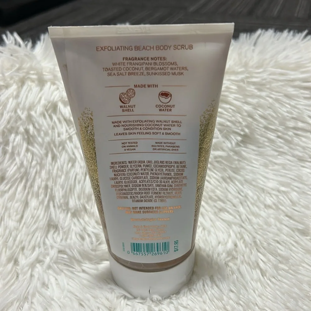 Bath & Body Works At The Beach Exfoliating Sand & Sea Salt Body Scrub 6.6 oz NEW